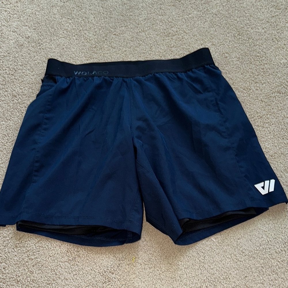 Men's Athletic Shorts - Navy Blue